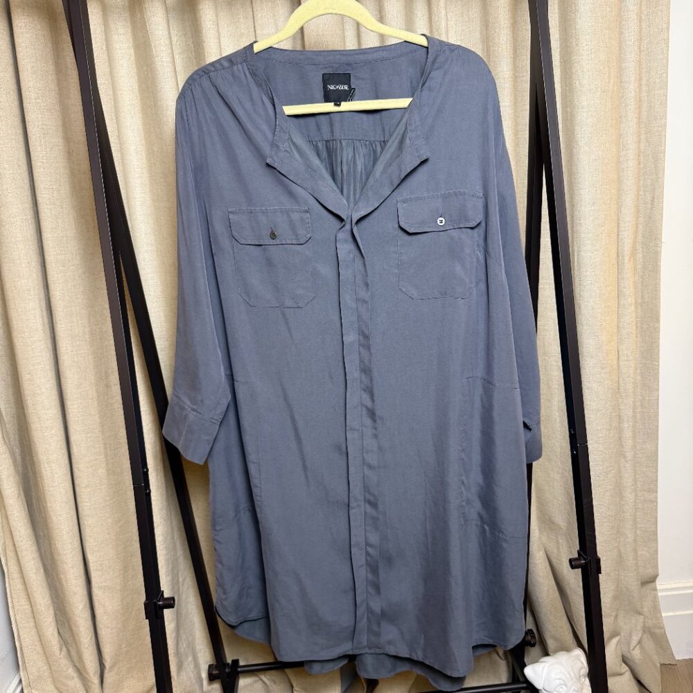 Nic + Zoe | Size 1X | Steel Blue Dress